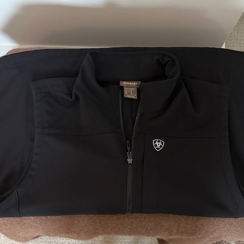 Ariat Black Zip-Up Vest